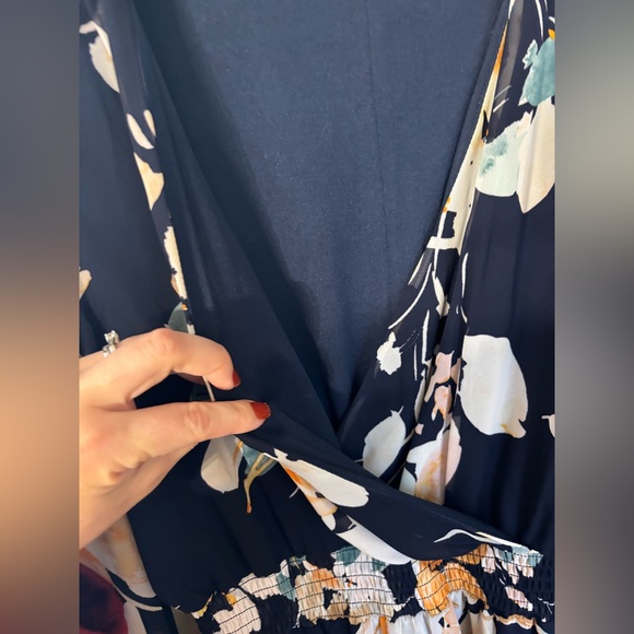 Nine West floral faux wrap dress size 10 - Picture 7 of 14